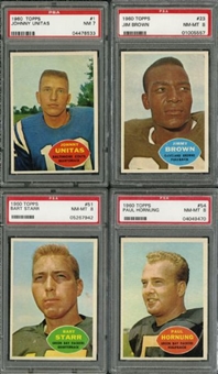 1960 Topps Football PSA Graded NM-MT 8 Near-Complete Set with 131/132 Cards (1 PSA 7) #11 on PSA Regixtry